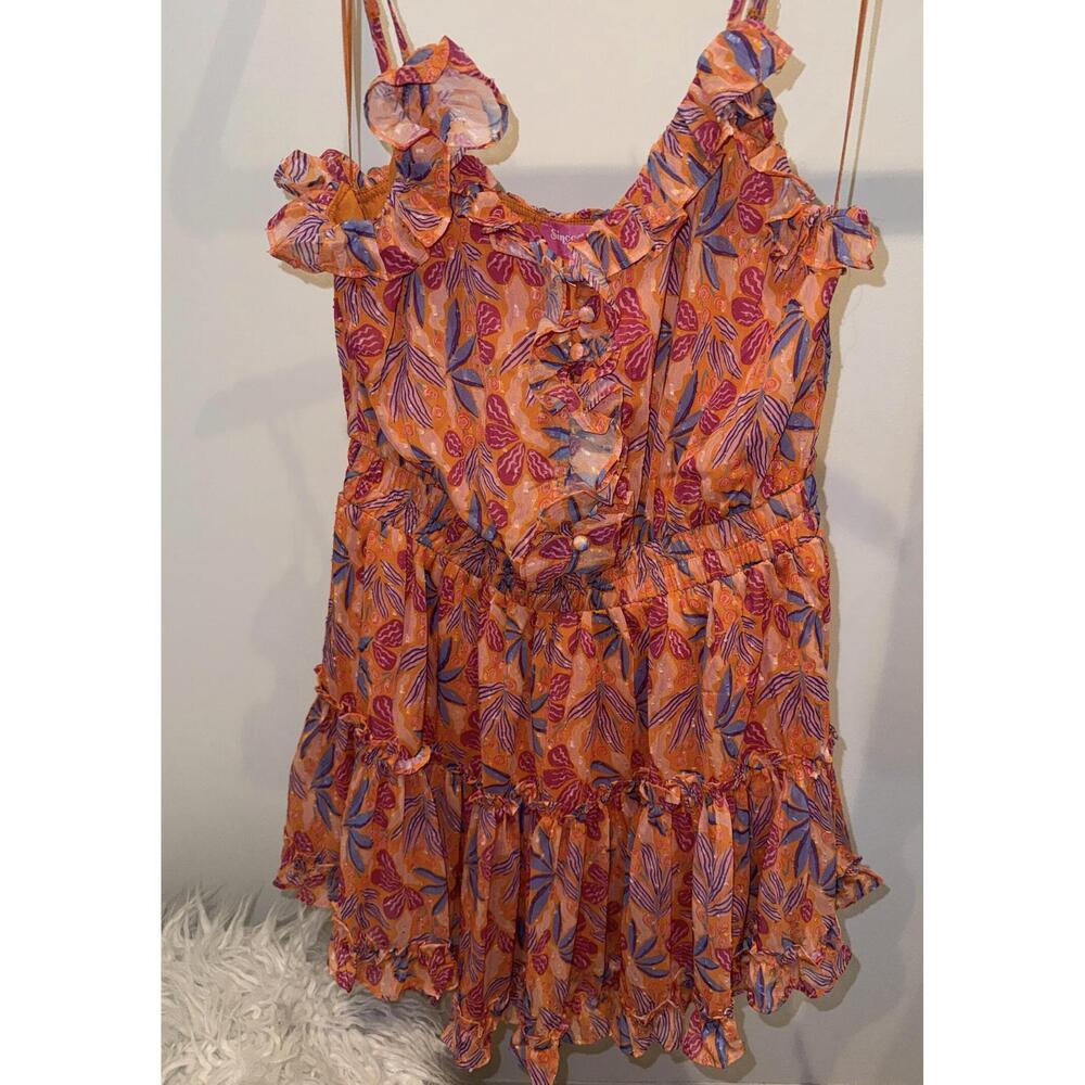 NEW SINCERELY OURS women's erin mini dress in multi